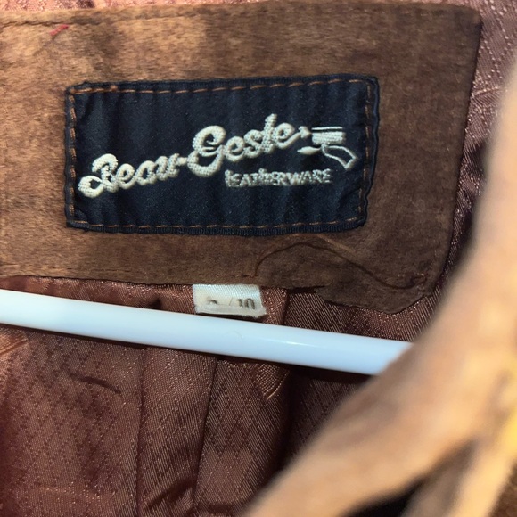 Vintage Beau Geste Women’s Brown Leather Jacket - Picture 2 of 7